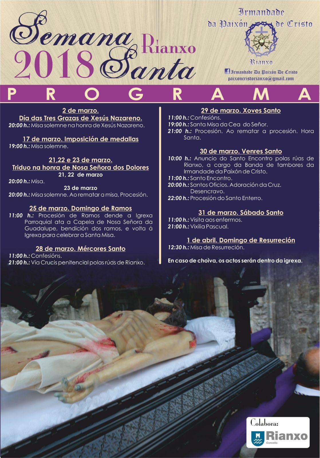 Semana Santa en Rianxo 2018 Rianxo / 
Rianjo